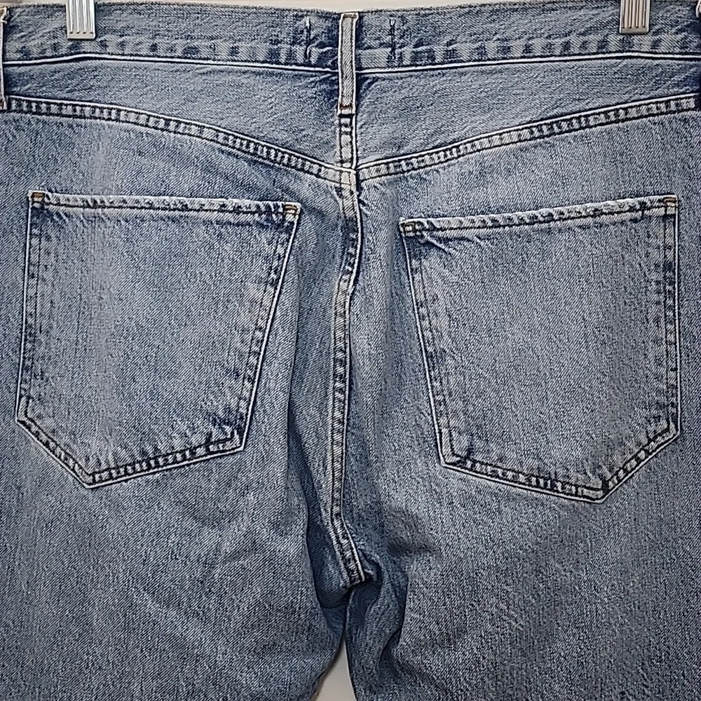 AGOLDE 100% Organic Cotton Jamie High Rise Jeans Distressed Button Fly Sz 29 - Picture 14 of 16